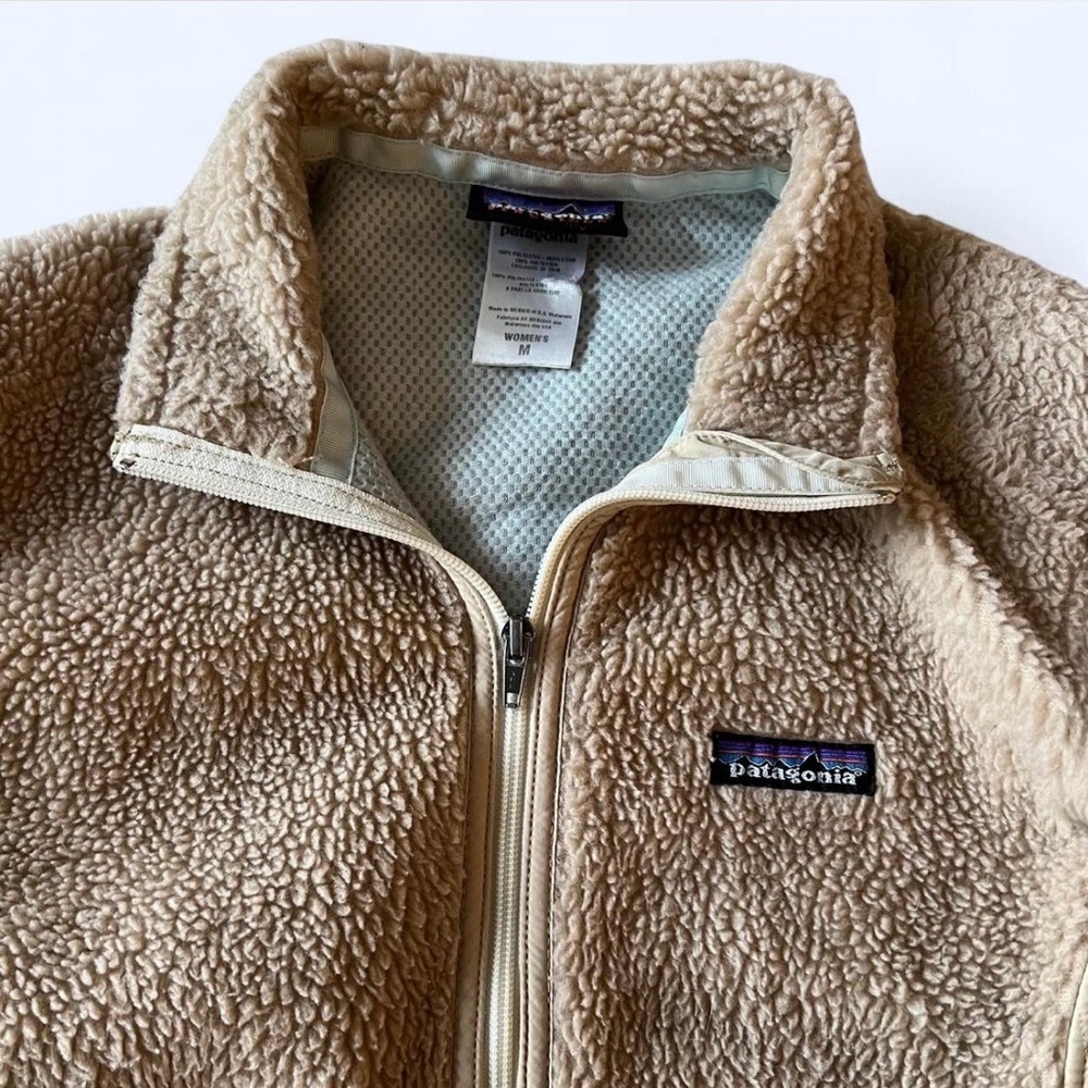 Tan Fleece Zip-Up Jacket - Picture 3 of 4